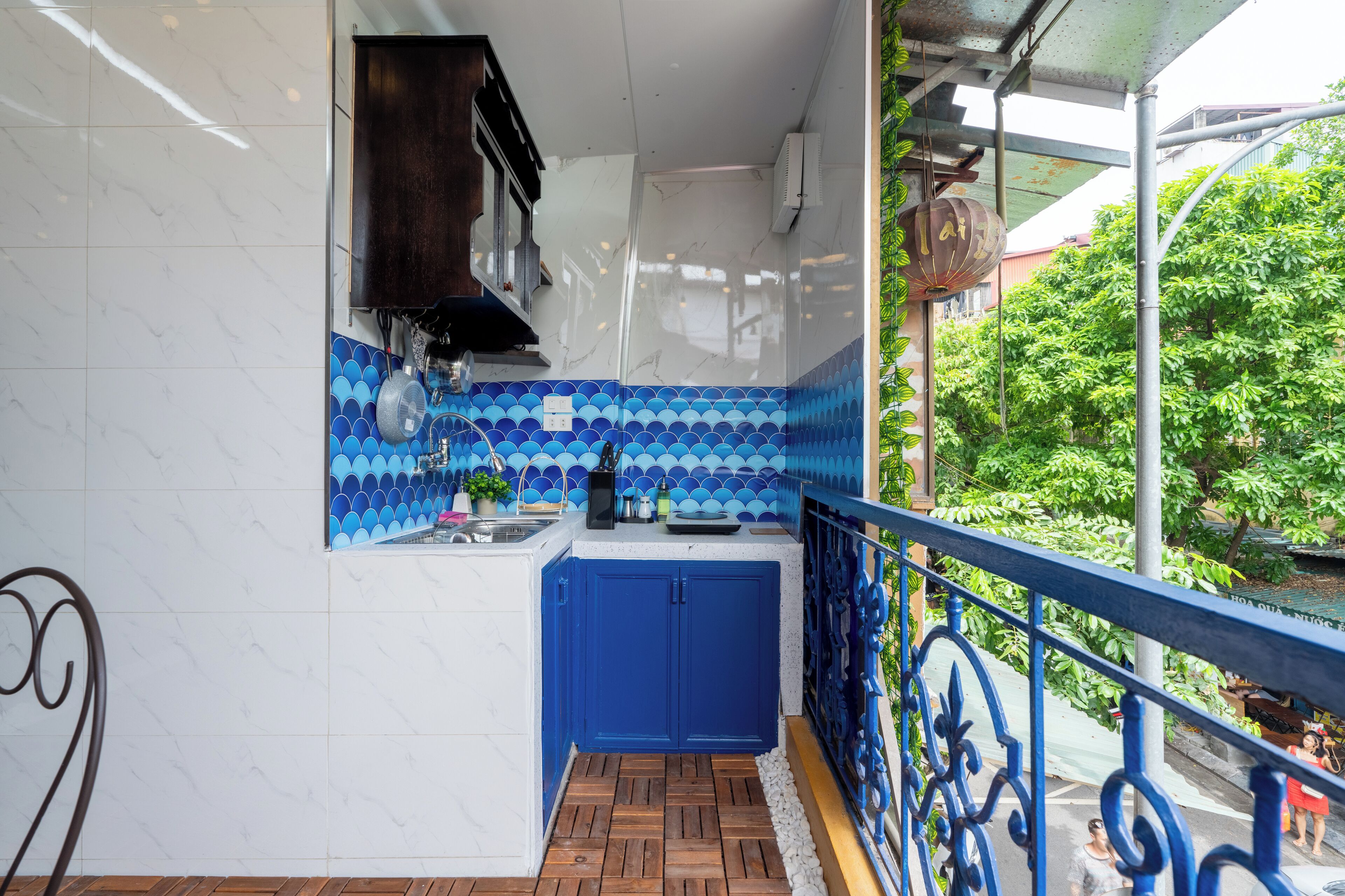 家庭公寓, 阳台, 城市景观 | 私人厨房