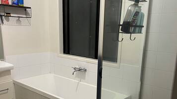 Towels, soap, toilet paper