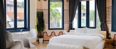 Een strijkplank/strijkijzer, gratis wifi