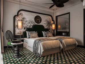 Family Room, 2 Bedrooms, Balcony, River View | Egyptian cotton sheets, premium bedding, minibar, in-room safe - L'Heritage Riverside Hoi An (Hoi An)