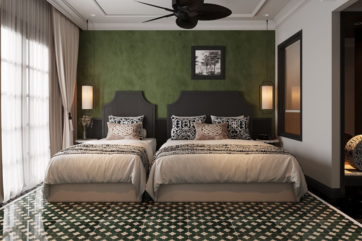 Deluxe Triple Room, Balcony | In-room safe, desk, blackout drapes, soundproofing