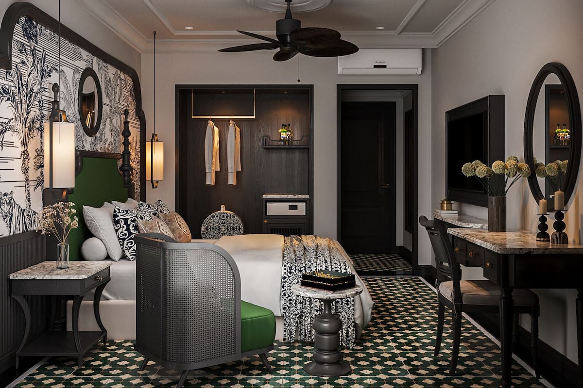 Deluxe Double Room, Garden Area | In-room safe, desk, blackout drapes, soundproofing