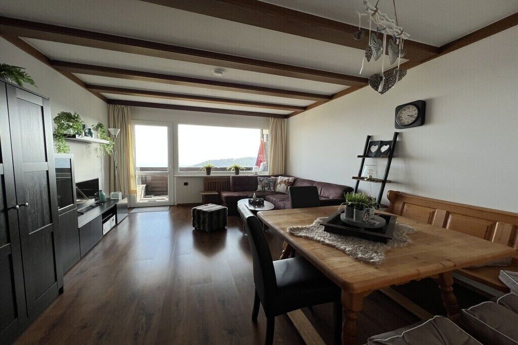 Smart-TV, Tischtennisplatte, Bücher