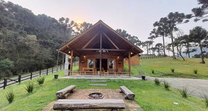 Cozy Country House and Cabin for Family Quinta do Vale in Urubici-SC