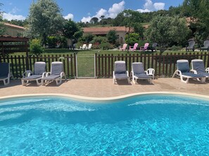 Pool - Set of 4 air-conditioned 3*** gîtes, swimming pool for 16 people in the middle of the vineyards. (Tourreilles)