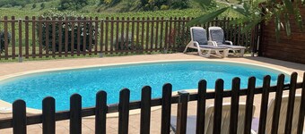 Set of 4 3*** gîtes with private pool for 16 people in the middle of the vineyards.