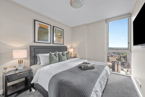 2 bedrooms, iron/ironing board, travel crib, free WiFi