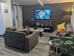 Una Smart TV, libros