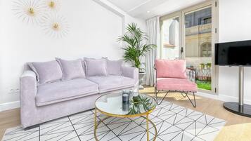 Luxury Apartment, 1 Katil Raja (King) dengan Katil Sofa | Ruang tamu