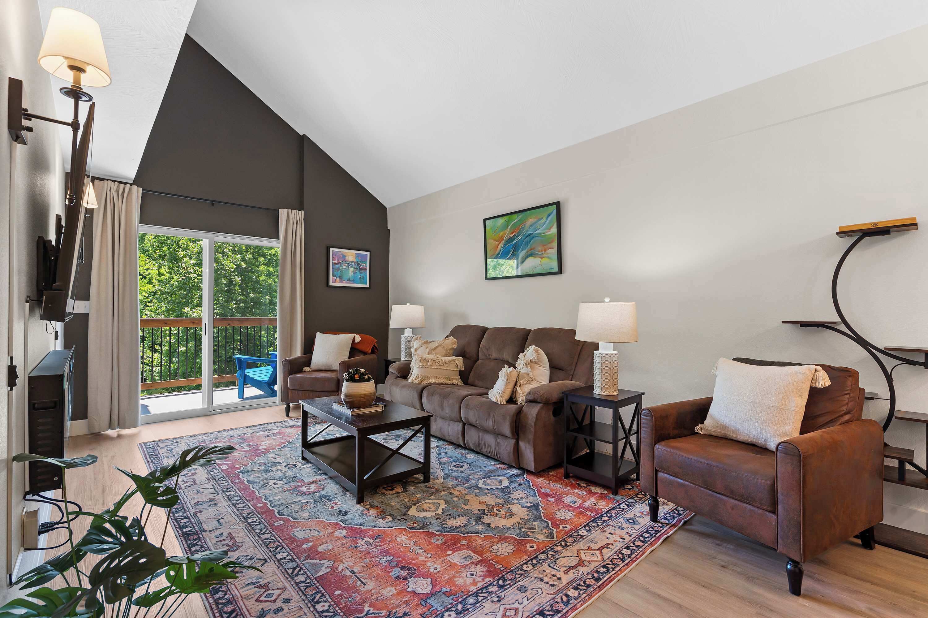 Condo, Multiple Beds, Balcony (403 Veterans 389/391) | Living area | 42-inch flat-screen TV with digital channels