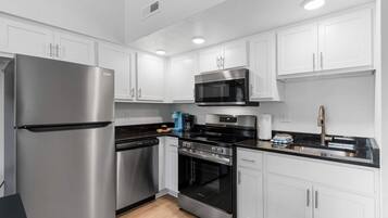 Condo, Multiple Beds, Balcony (403 Veterans 389/391) | Private kitchen | Fridge, microwave, oven, stovetop