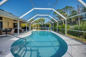 A heated pool