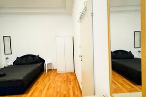 1 bedroom, iron/ironing board, bed sheets