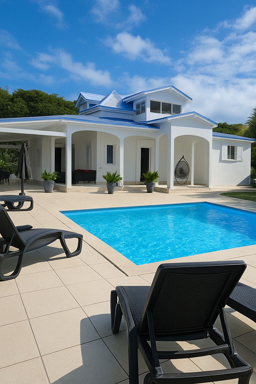 Façade principale villa Lawrencia