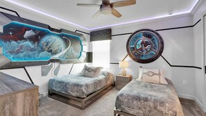 8 chambres, fer et planche à repasser, draps fournis
