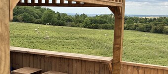 Land Ahoy! A historic boat, anchored in acres of greenery. 1 of a kind adventure