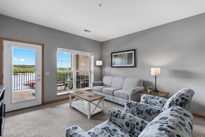 Condo, Multiple Beds, Balcony (Waters Edge Retreat) | Living area | 42-inch flat-screen TV with digital channels