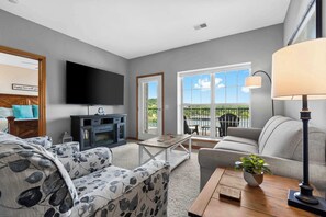 Condo, Multiple Beds, Balcony (Waters Edge Retreat) | Living area