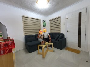 Bangalô, 3 quartos, para fumantes, sacada | Sala de estar