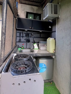 Apartamento, 1 cama Queen | Cozinha privada