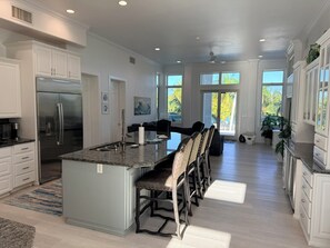 Fridge, microwave, oven, stovetop - Calm Waters – Private 6BR Beachfront Villa w/ Pool & Rooftop View - North Caicos (North Caicos)