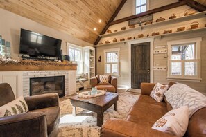 TV, fireplace, stereo, offices