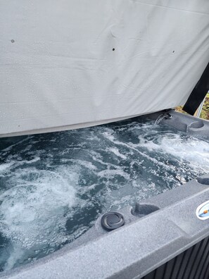 Outdoor spa tub - Copper Moose Cottage on Lake Michigamme with Hot Tub (Michigamme Township)
