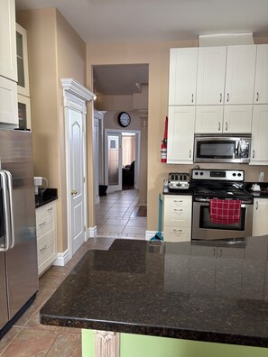 Microwave, oven, stovetop, dishwasher