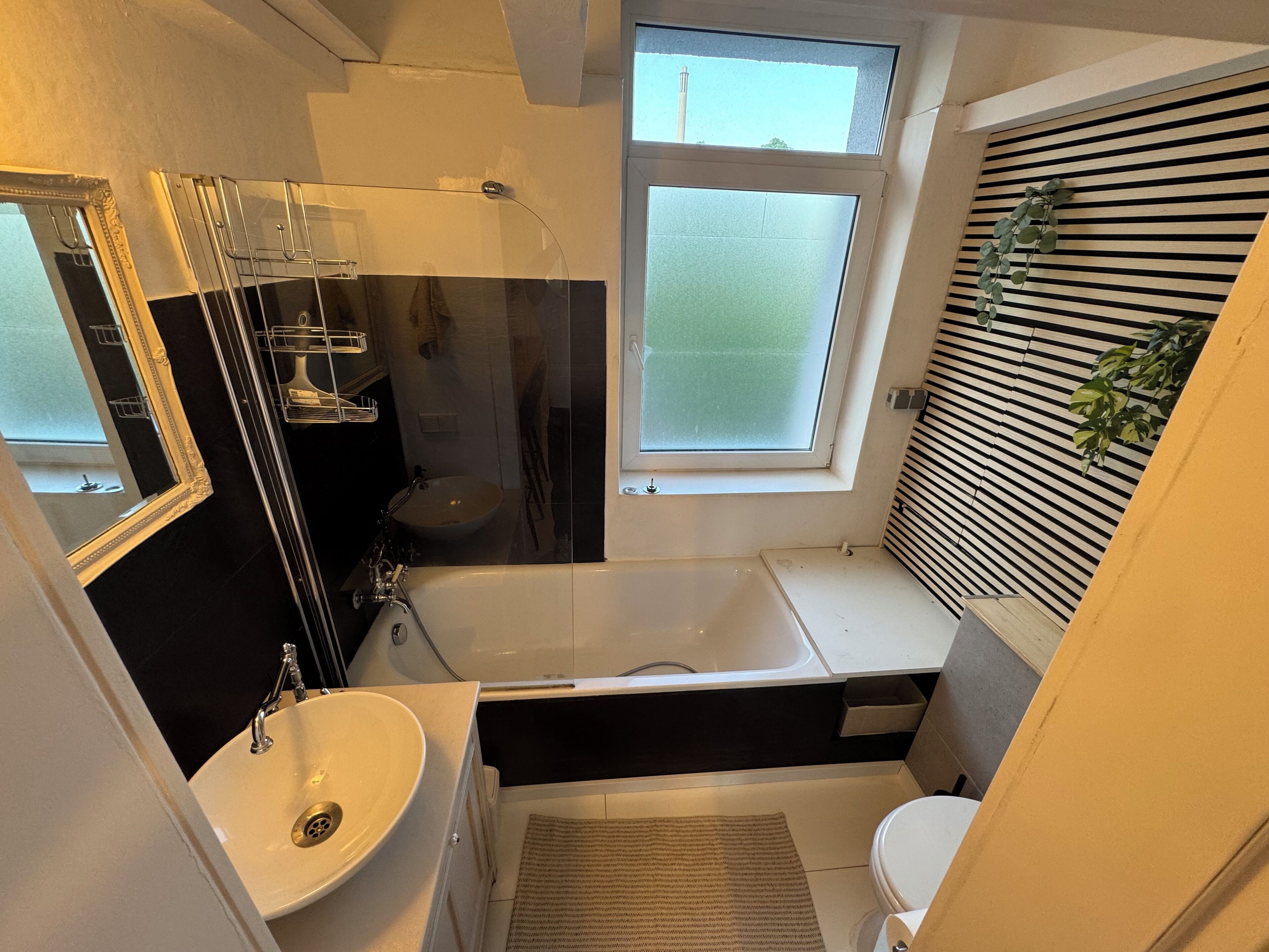 Secador de cabelo, toalhas de banho, sabonete, papel higiênico