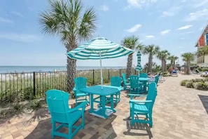 Outdoor dining - Destination Ocean, Unobstructed Oceanfront Suite with a King Bed (Myrtle Beach)