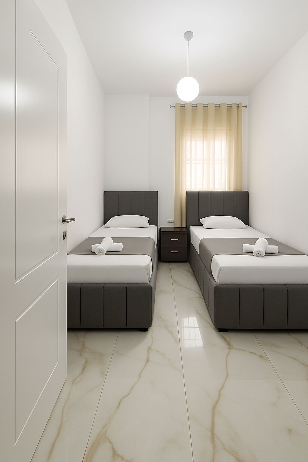 2 habitaciones, tabla de planchar con plancha y wifi 