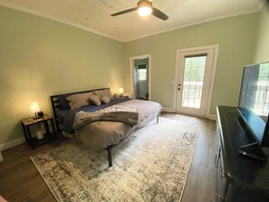 Desk, iron/ironing board, travel crib, free WiFi