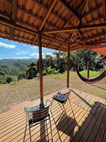 Terrace/patio. Sitio Esperanza - Refuge in the middle of nature