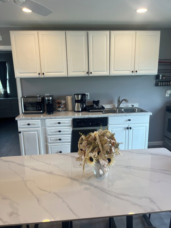 Microwave, oven, stovetop, dishwasher