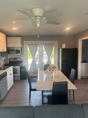 Microwave, oven, stovetop, dishwasher