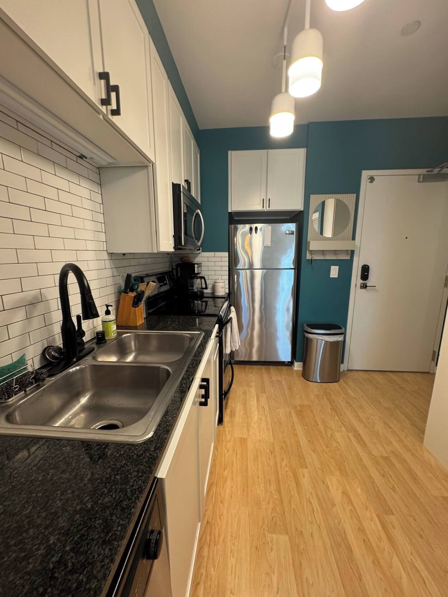 Microwave, oven, stovetop, dishwasher