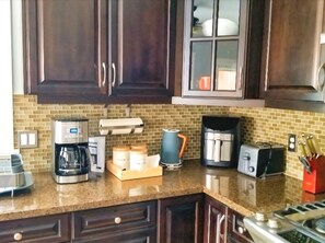 Microwave, oven, stovetop, dishwasher