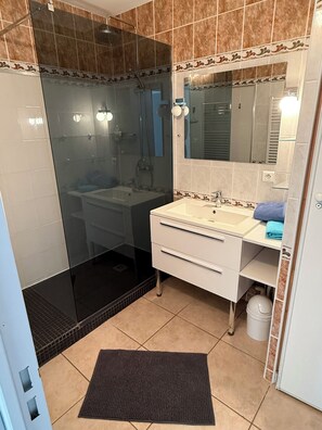 Sèche-cheveux, savon, papier toilette