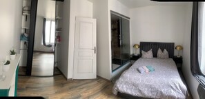 1 chambre, fer et planche à repasser, lit parapluie, Wi-Fi gratuit