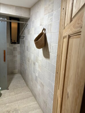 Towels, soap, toilet paper