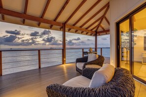 Superior Single Room, Ocean View | Terrace/patio - Magenta Caye Luxury Private Island Resort (Placencia)