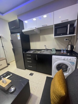 Apartment, 1 Bedroom, Accessible, Smoking | Private kitchen - Charming Amman Apartent With City Views (Amman)