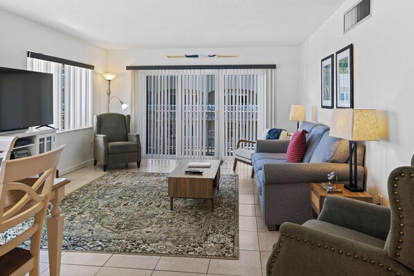 Smart TV - Beachfront Comfort w/ Pool, Balcony & Steps to Flagler Avenue (New Smyrna Beach)