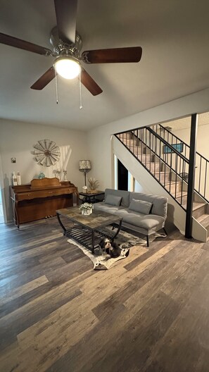 Télévision, cheminée