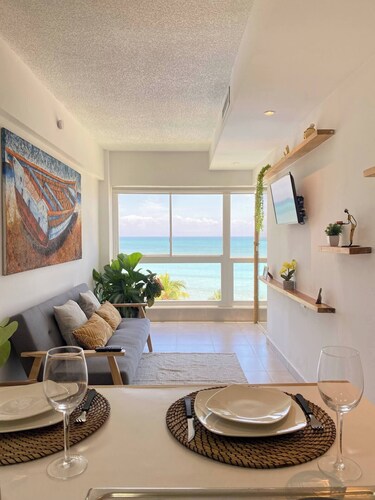 Ocean View, cozy apartment in front of the caribbean sea