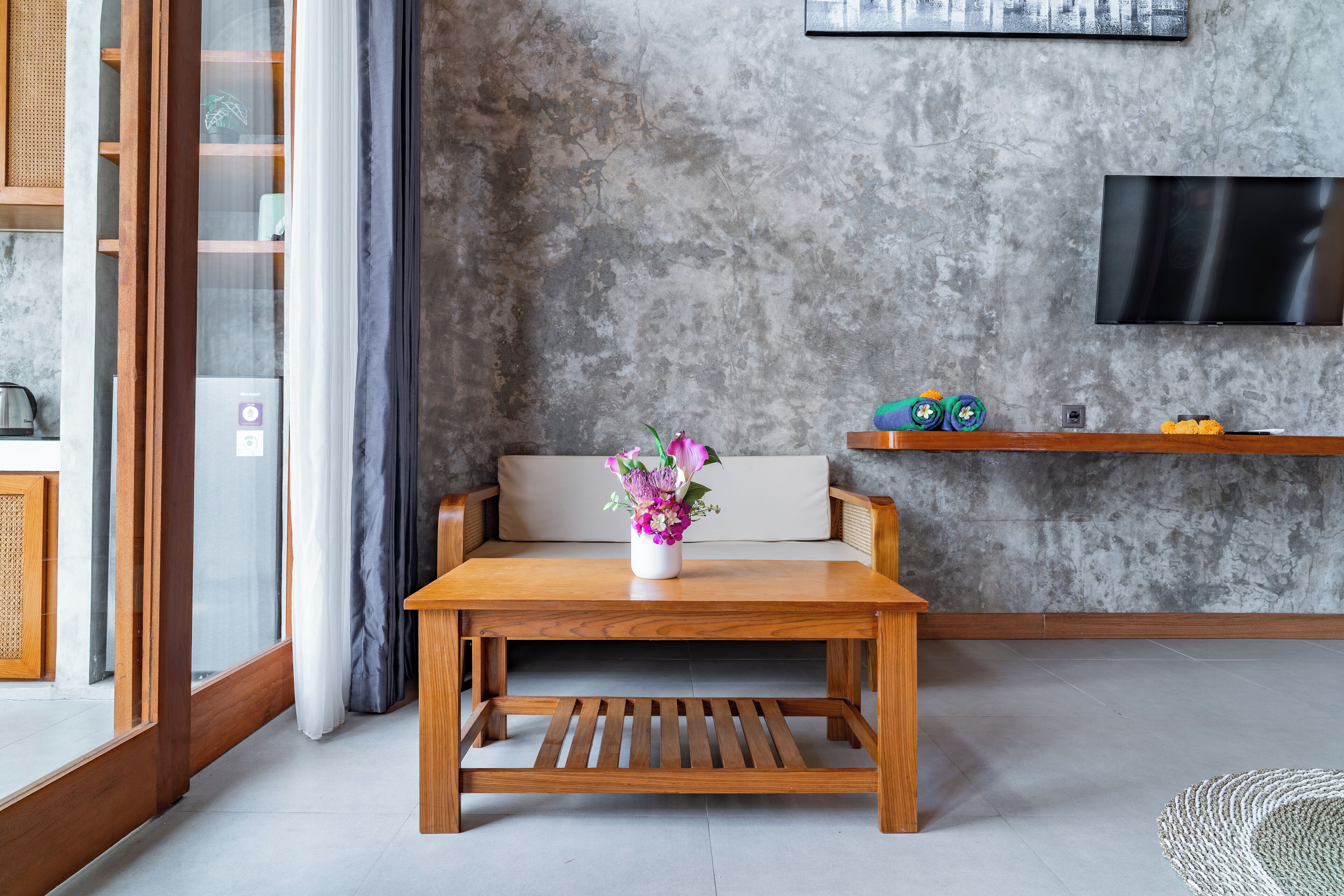 Villa, 1 Bedroom, Private Pool | Living area | 42-inch Smart TV with digital channels