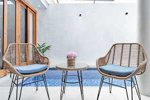 Vila, 1 quarto, piscina particular | Sala de jantar