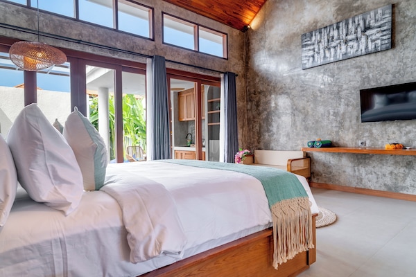 Villa, 1 Bedroom, Private Pool | Egyptian cotton sheets, premium bedding, individually furnished, desk