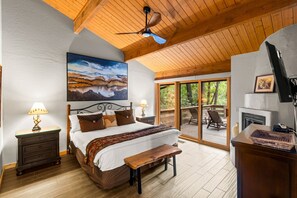 3 habitaciones, tabla de planchar con plancha y cuna de viaje