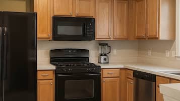Microwave, oven, stovetop, dishwasher
